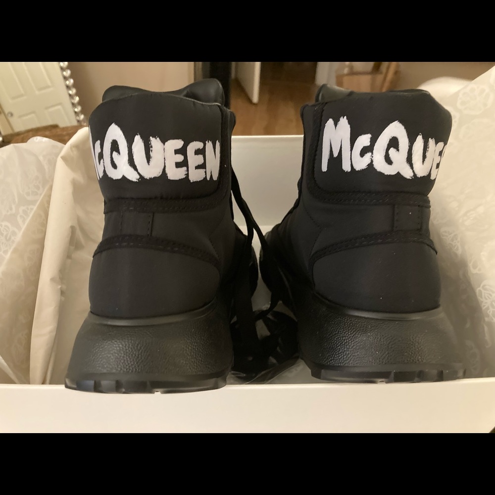 Alexander McQueen Graffiti High Top Women’s Sneakers